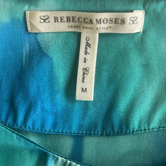 Rebecca Moses 100% Silk Dress Size M - Picture 6 of 8